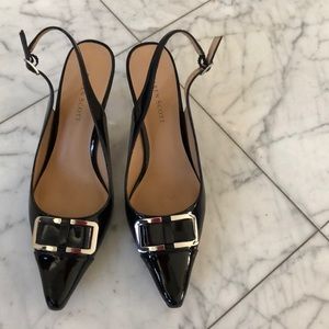 Karen Scott black patent leather pumps